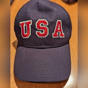 USA Navy & red shooting baseball cap. adjustable.